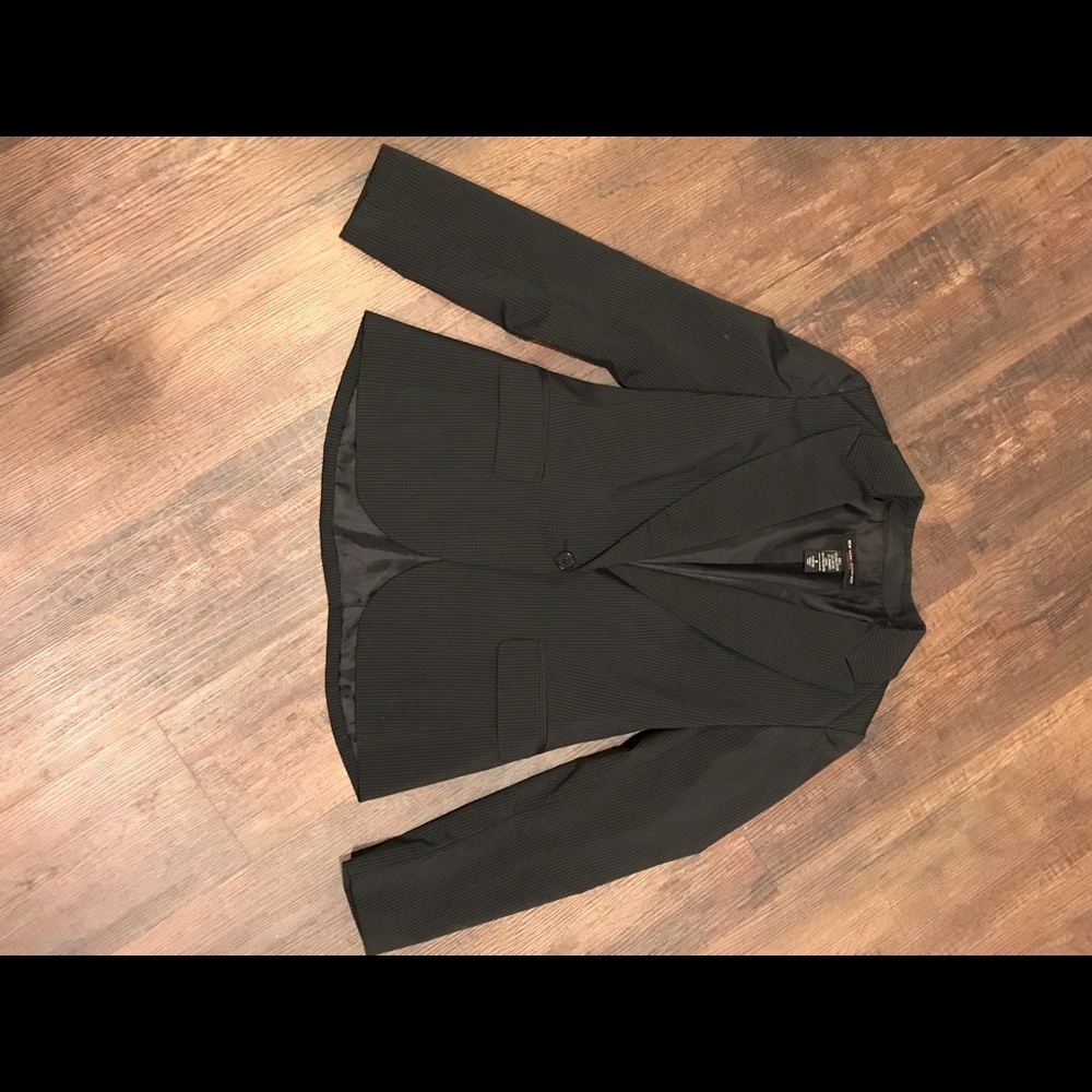 Perfect Black Pin-Striped Blazer for Work or Dates